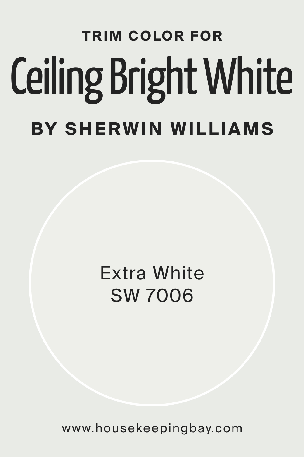 Trim Color for SW Ceiling Bright White by Sherwin Williams