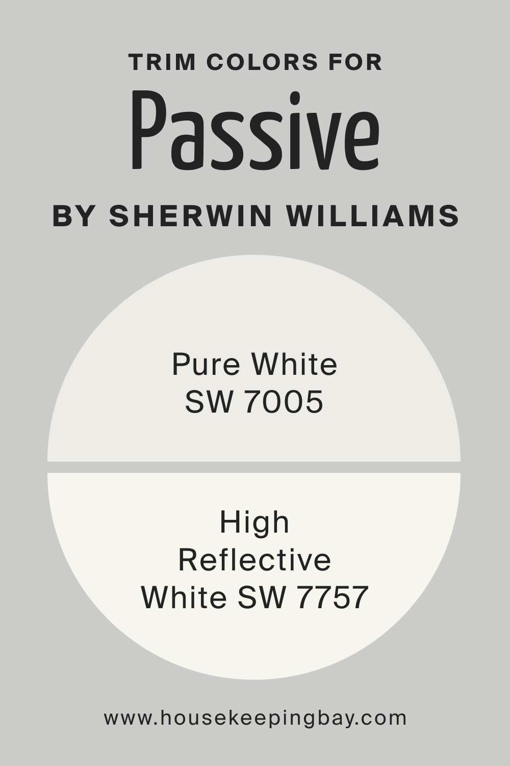Trim Color for SW Passive by Sherwin Williams