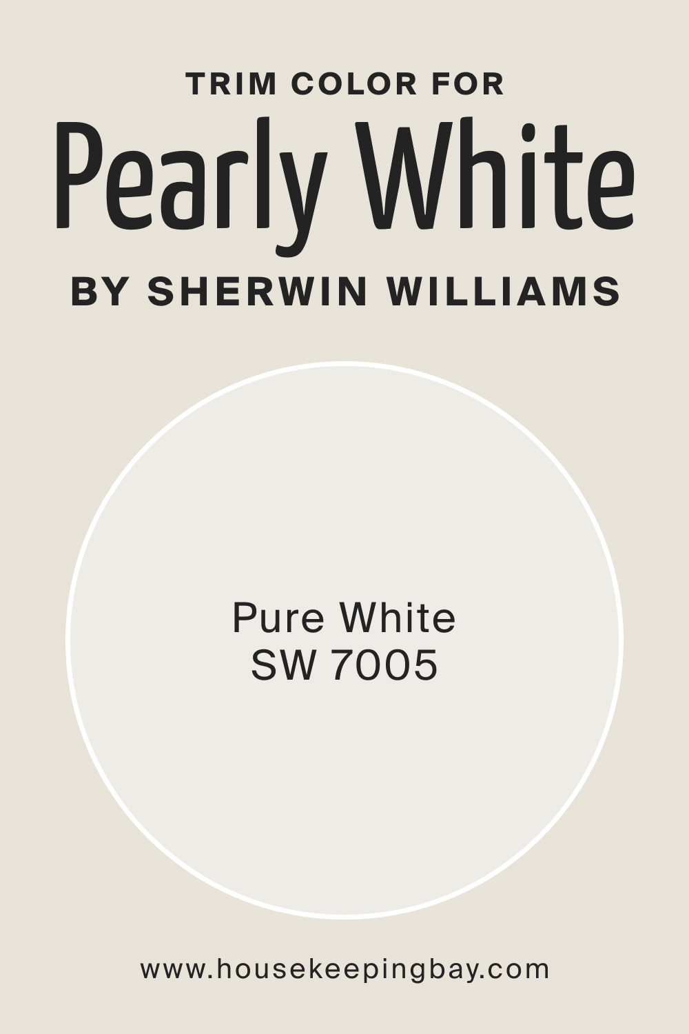 Trim Color for SW Pearly White by Sherwin Williams