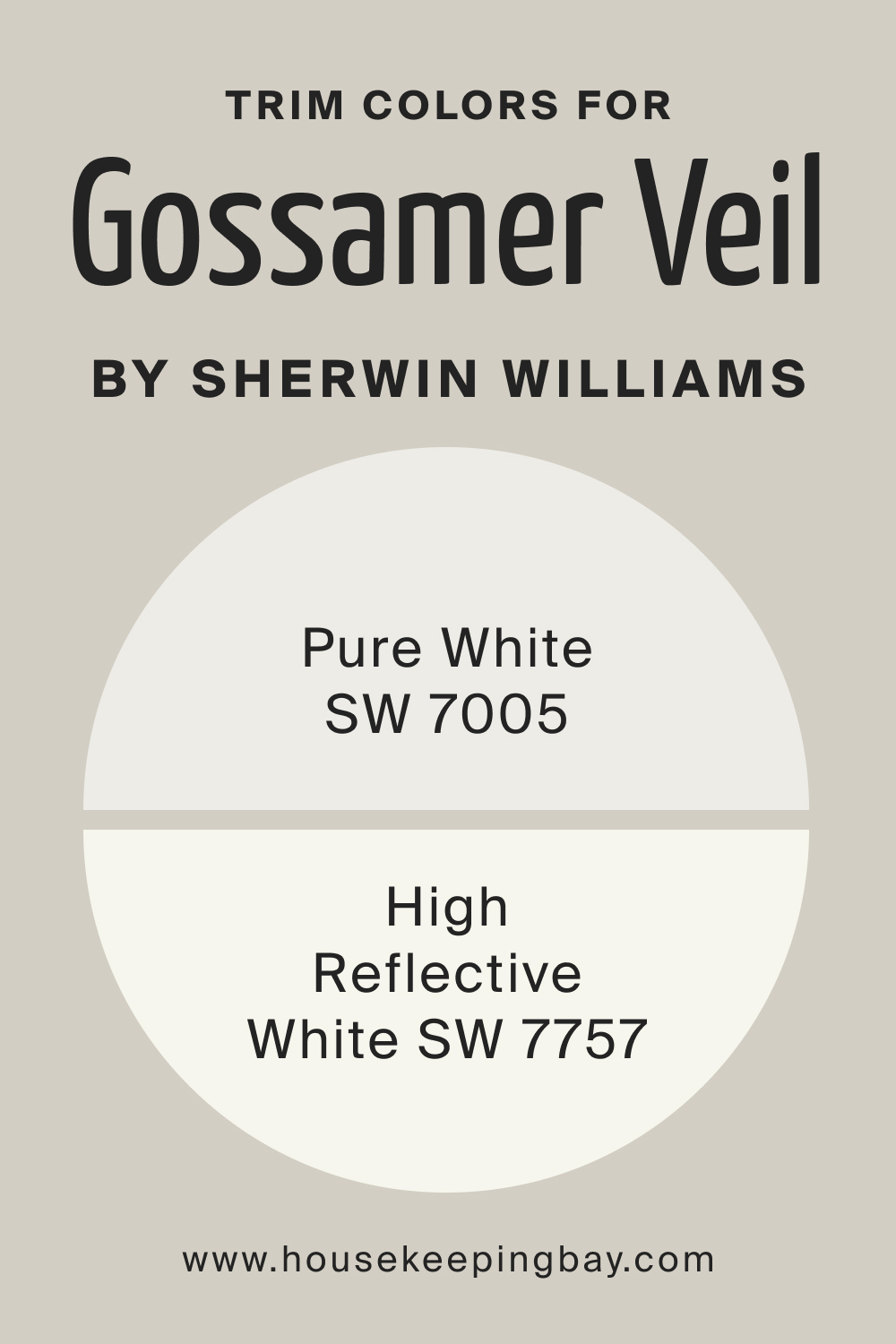 Trims Color for SW Gossamer Veil by Sherwin Williams