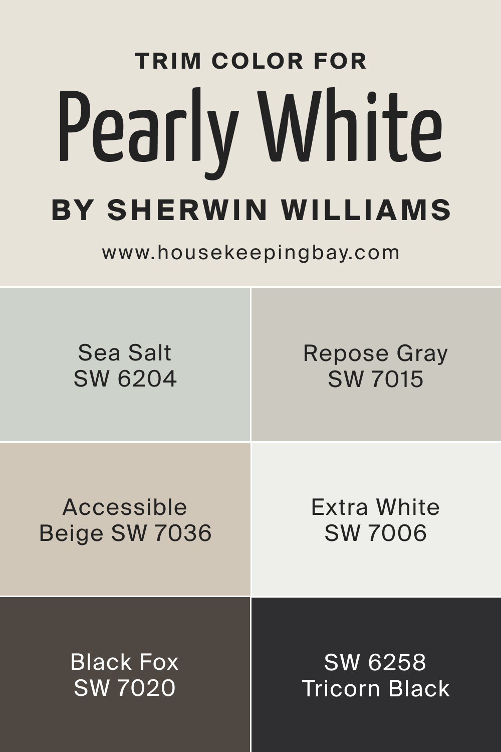 What Is the Best Trim Color to Use With SW Pearly White 7009