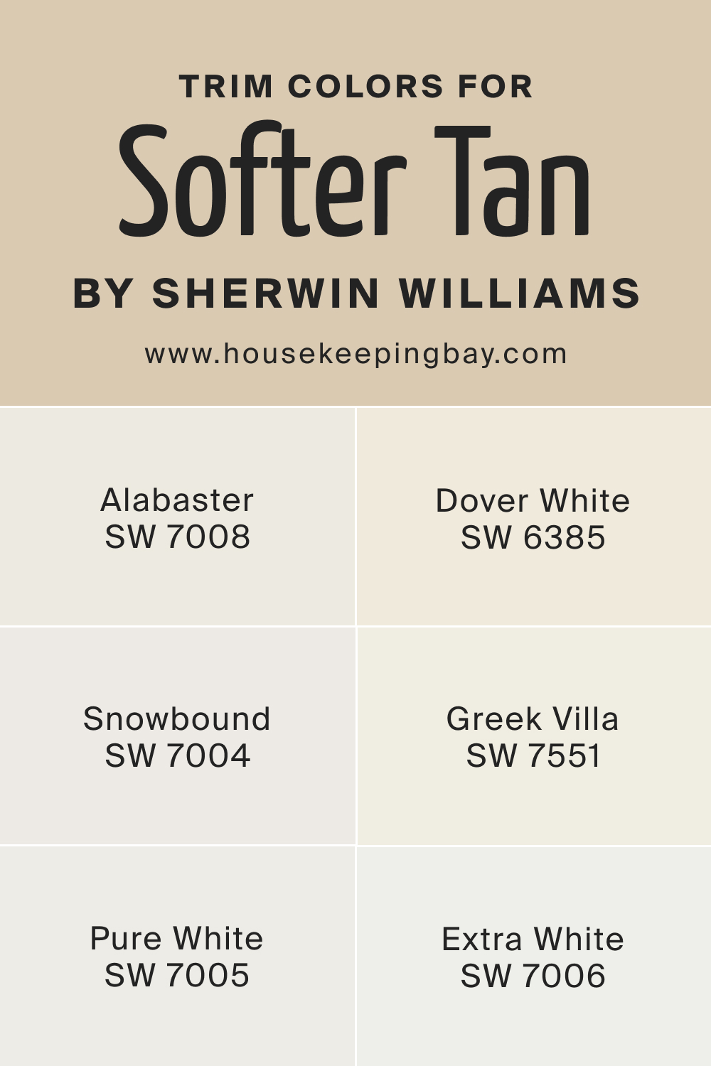 What Is the Best Trim Color to Use With SW Softer Tan