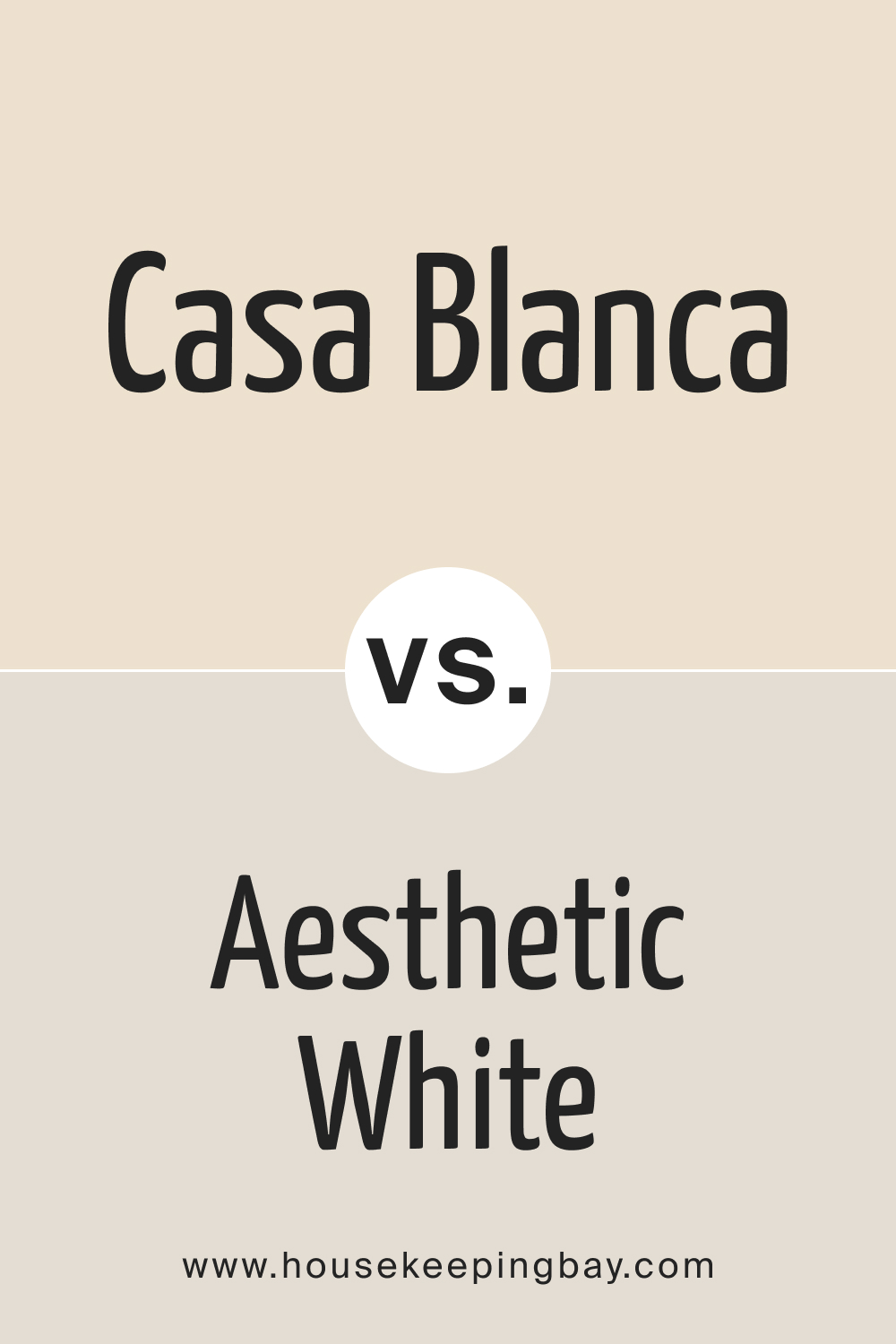Casa Blanca 7571 Paint Color by Sherwin Williams VS Aesthetic White