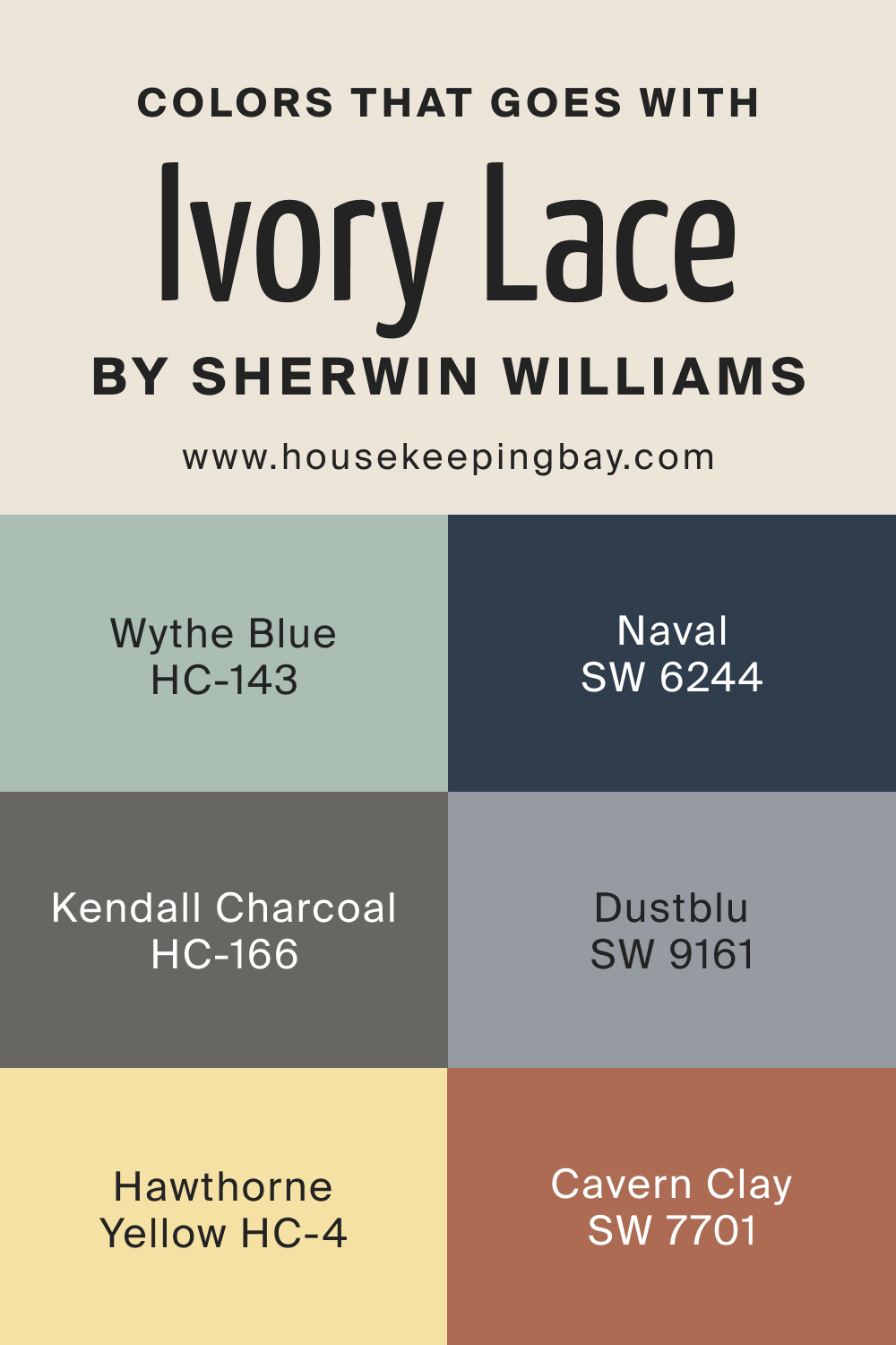 Colors that goes with SW Ivory by Sherwin Williams