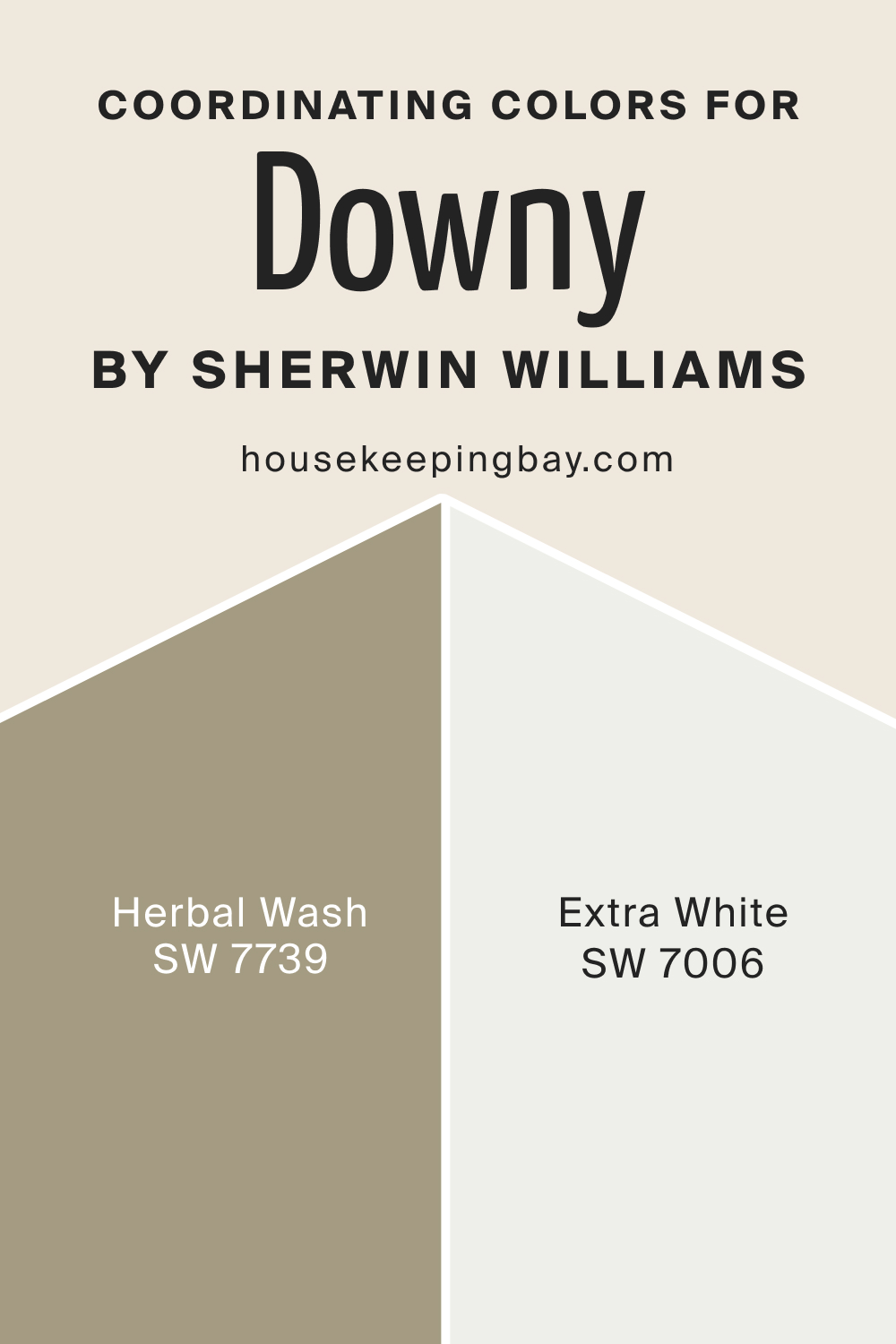 Coordinating Colors for SW Downy by Sherwin Williams