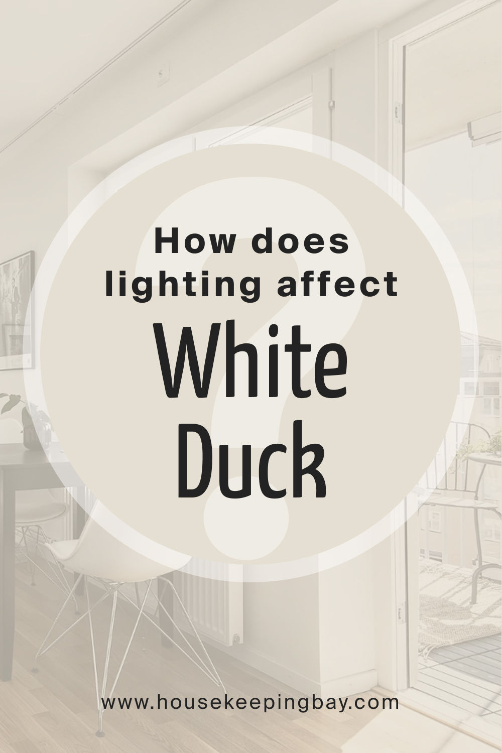 How does lighting affect SW White Duck