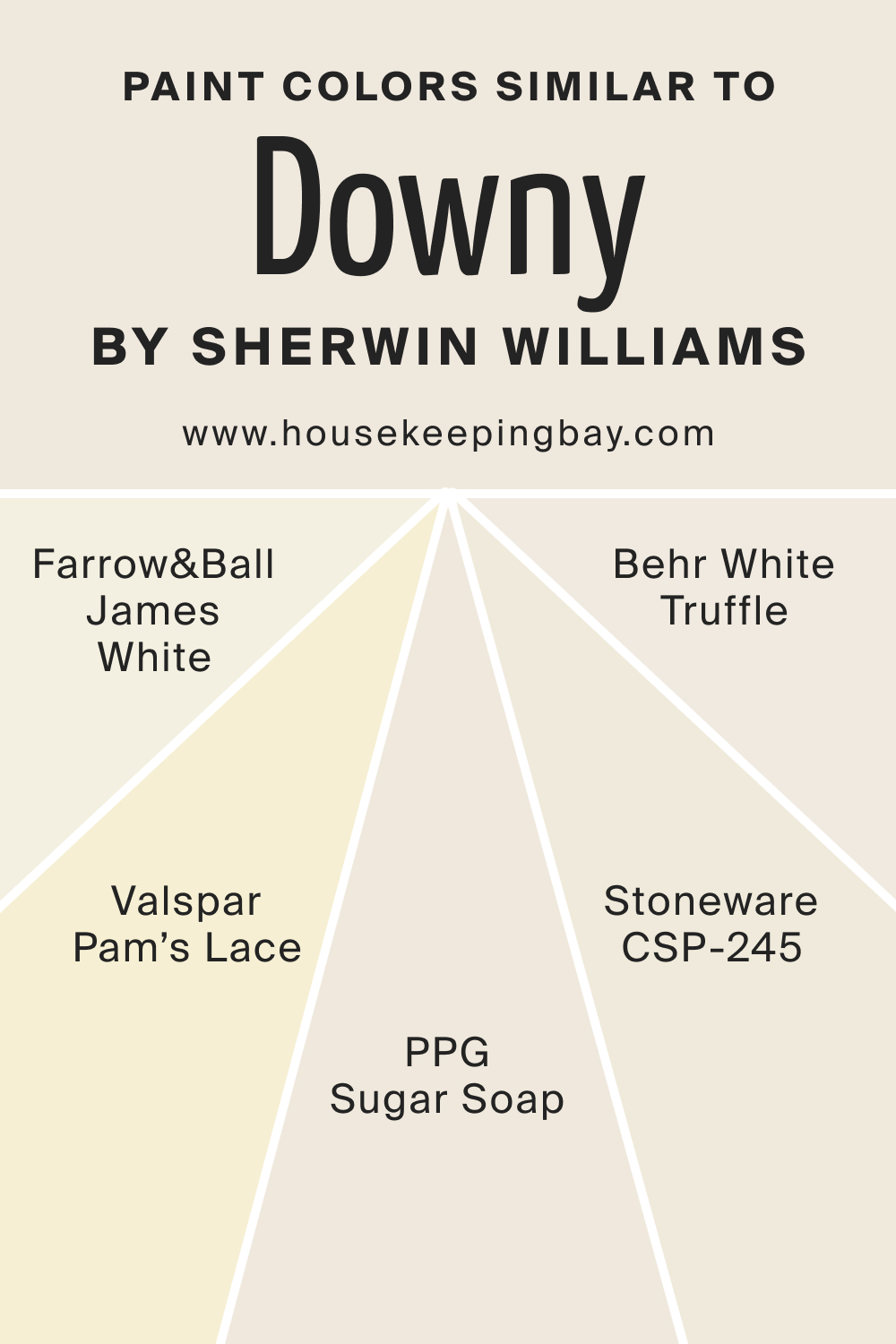 Paint Colors Similar to SW Downy by Sherwin Williams
