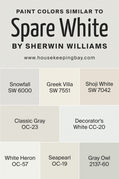 Spare White SW 6203 Paint Color by Sherwin-Williams