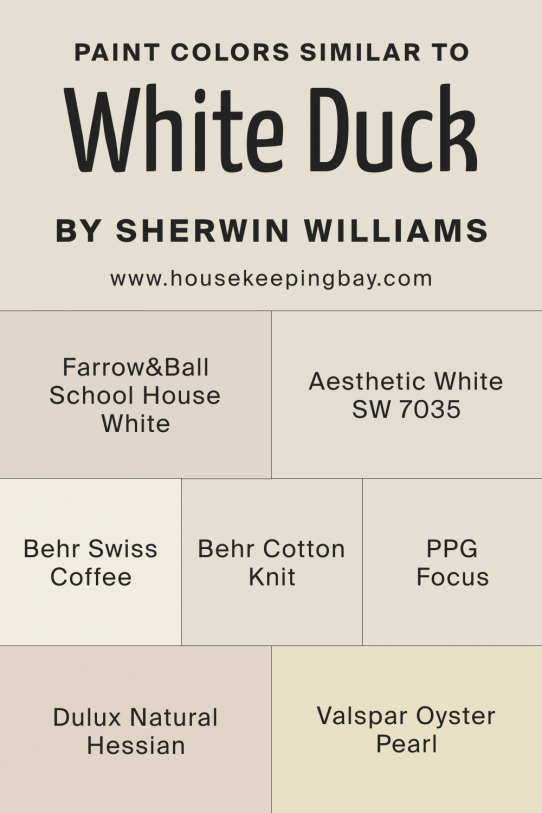 White Duck SW 7010 Paint Color by Sherwin-Williams