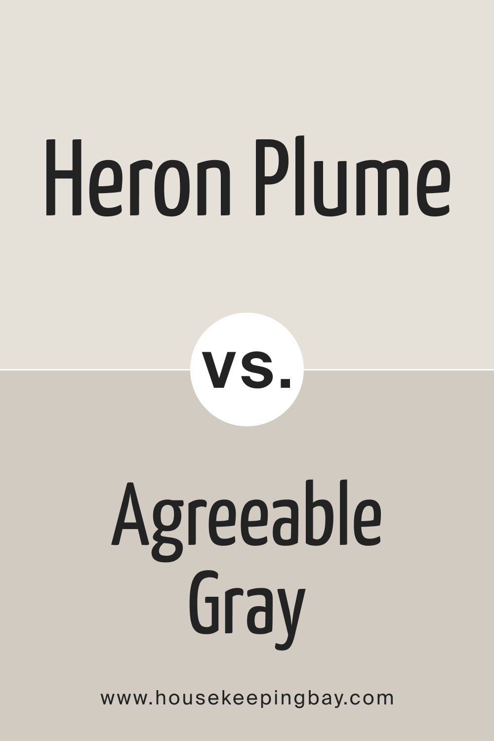 SW Heron Plume vs Agreeable Gray
