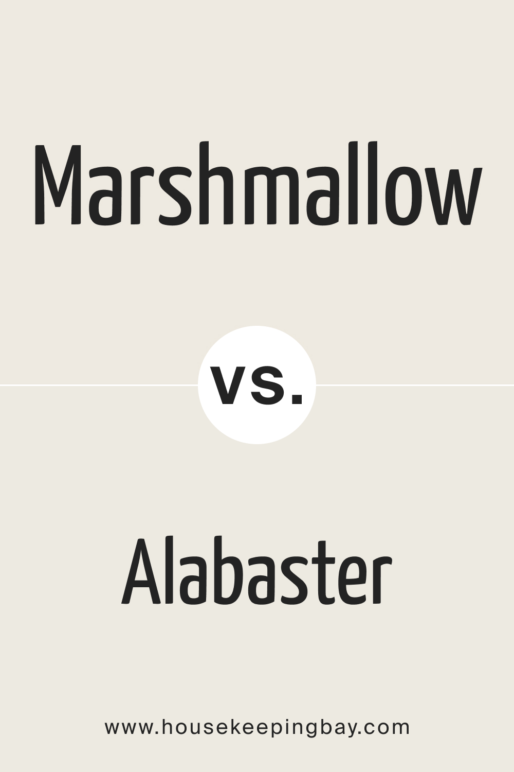 SW Marshmallow vs Alabaster