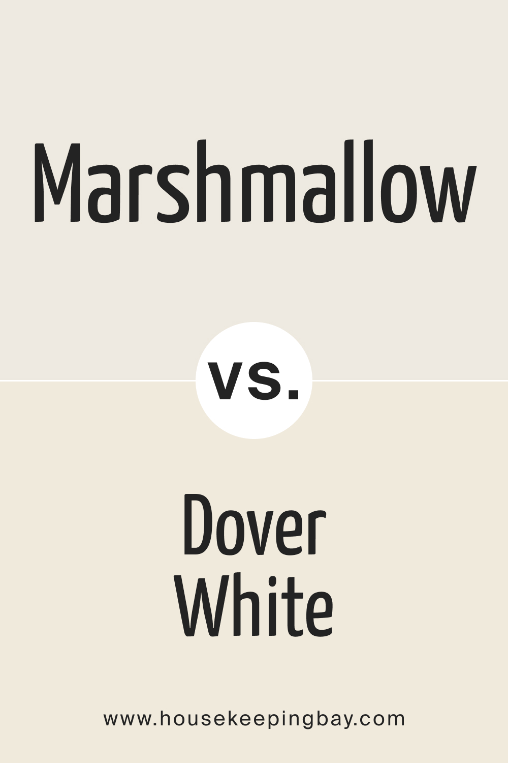 SW Marshmallow vs Dover White