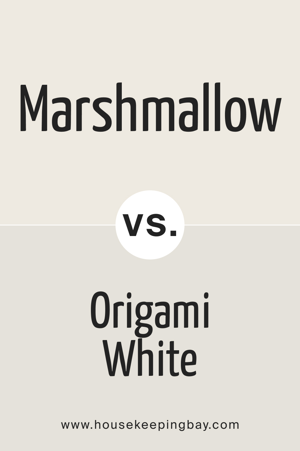 SW Marshmallow vs Origami White