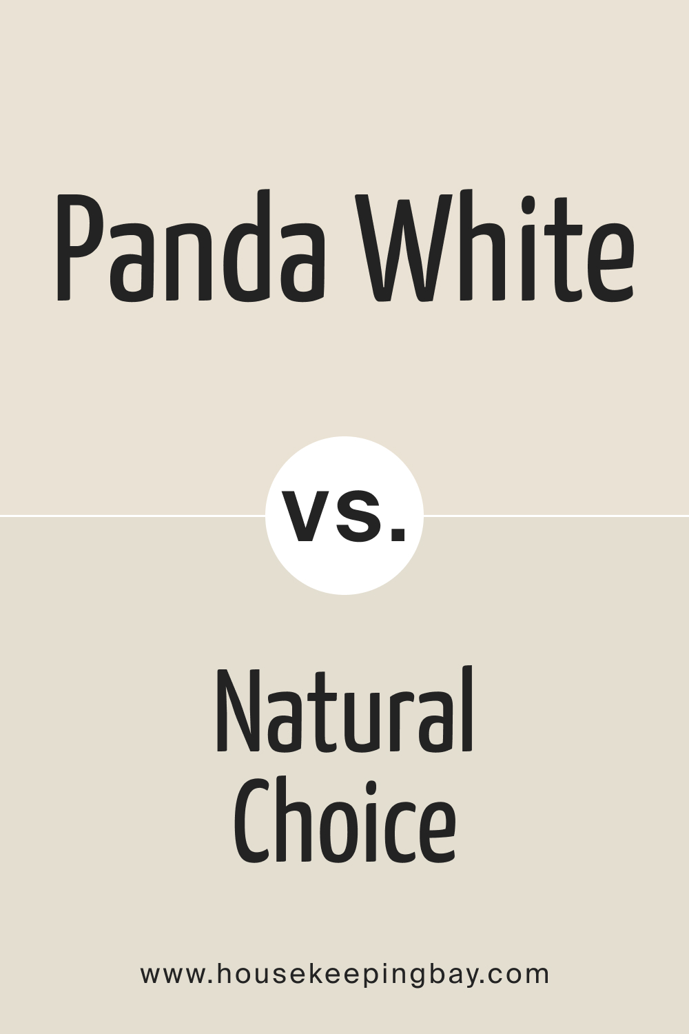 SW Panda White vs Natural Choice