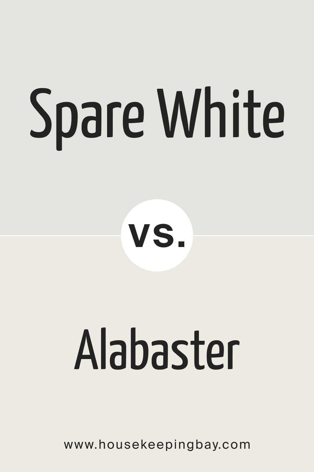SW Spare White vs Alabaster