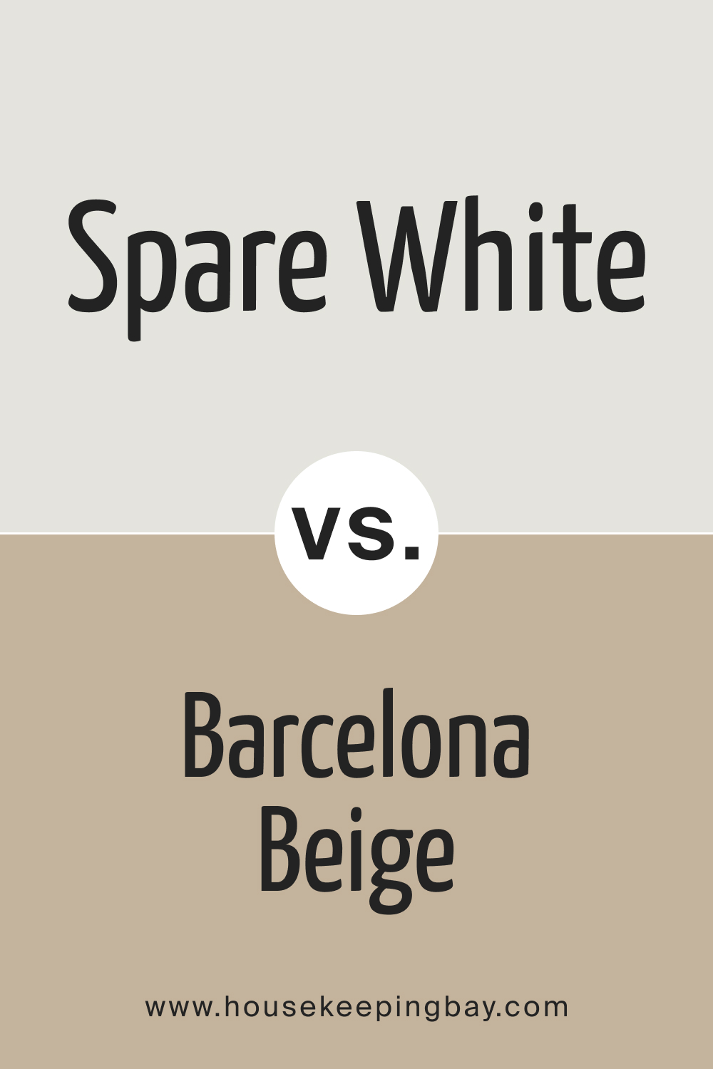 SW Spare White vs Barcelona Beige