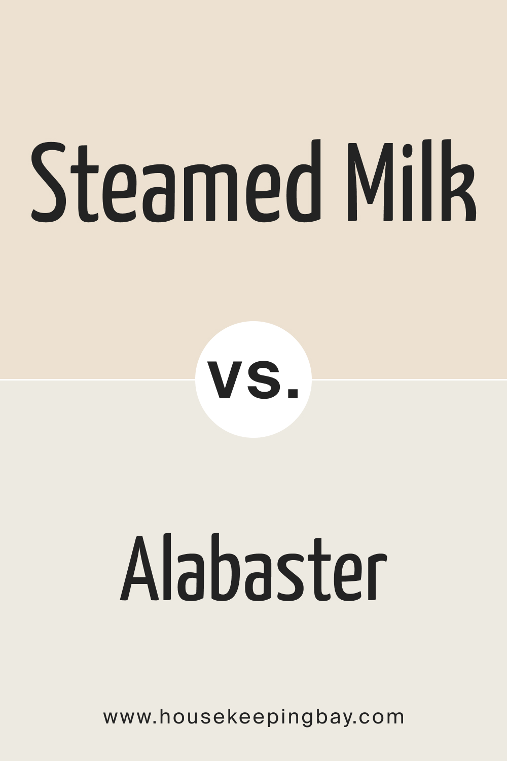 SW Steamed Milk vs Alabaster