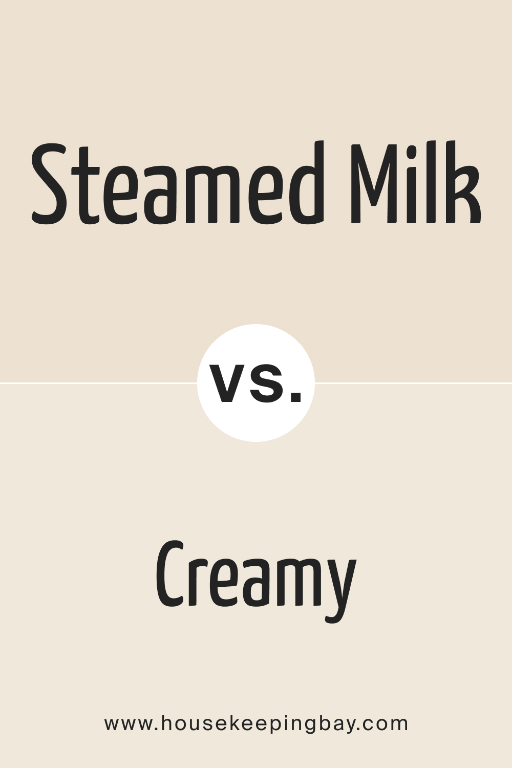 SW Steamed Milk vs Creamy