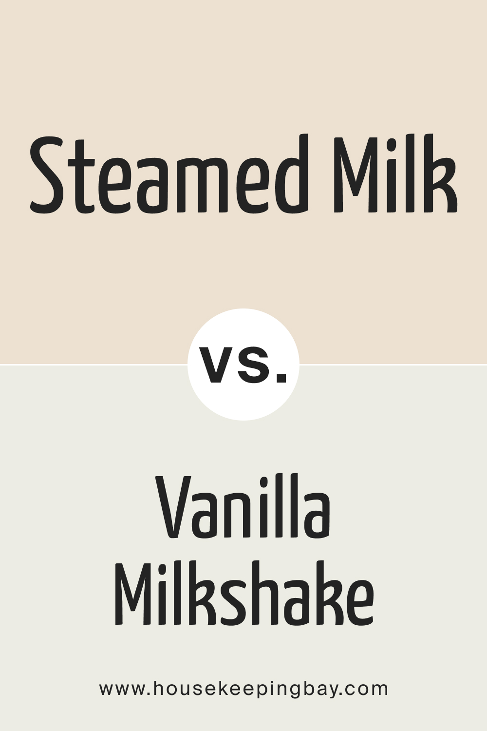 SW Steamed Milk vs Vanilla Milkshake