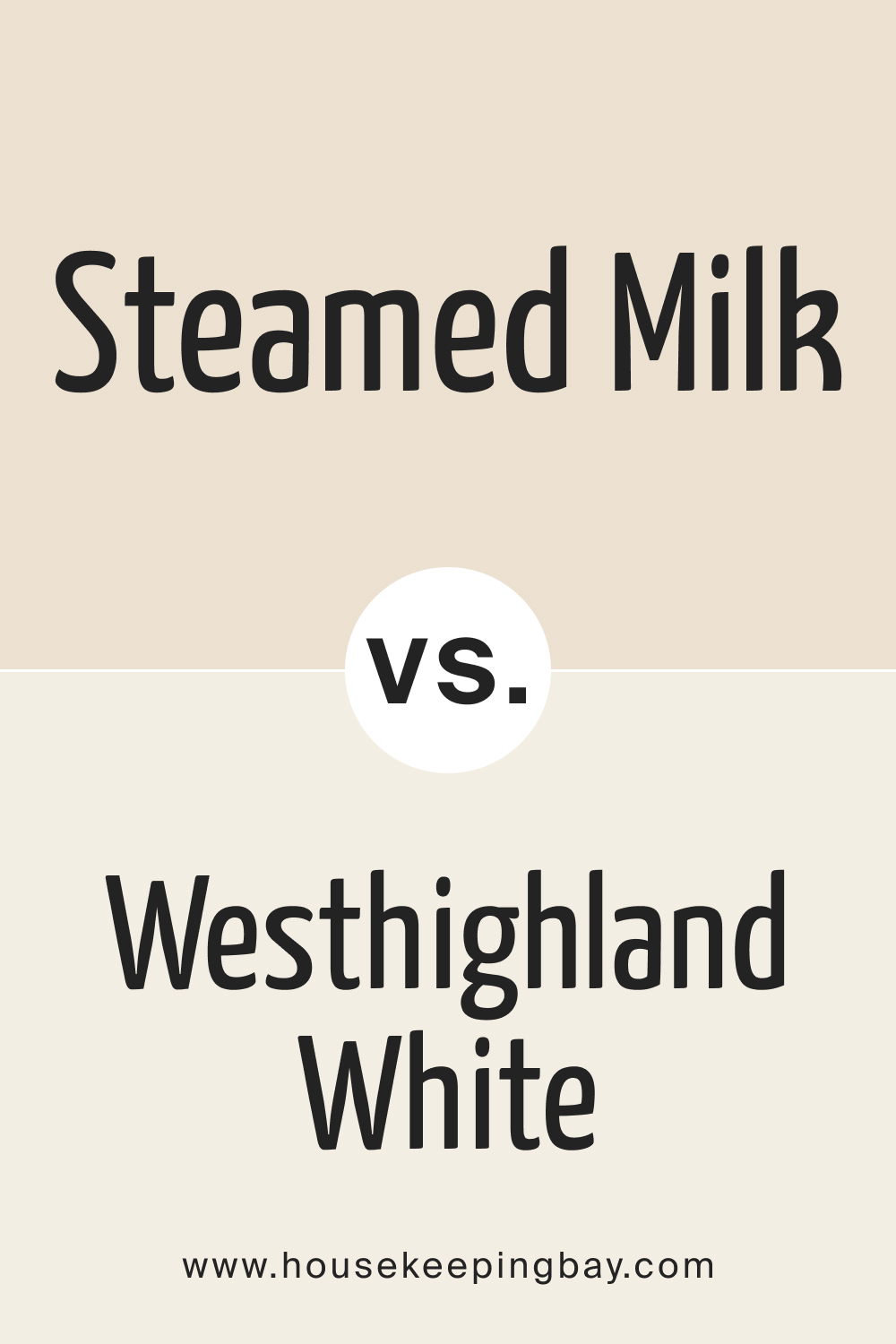 SW Steamed Milk vs Westhighland White