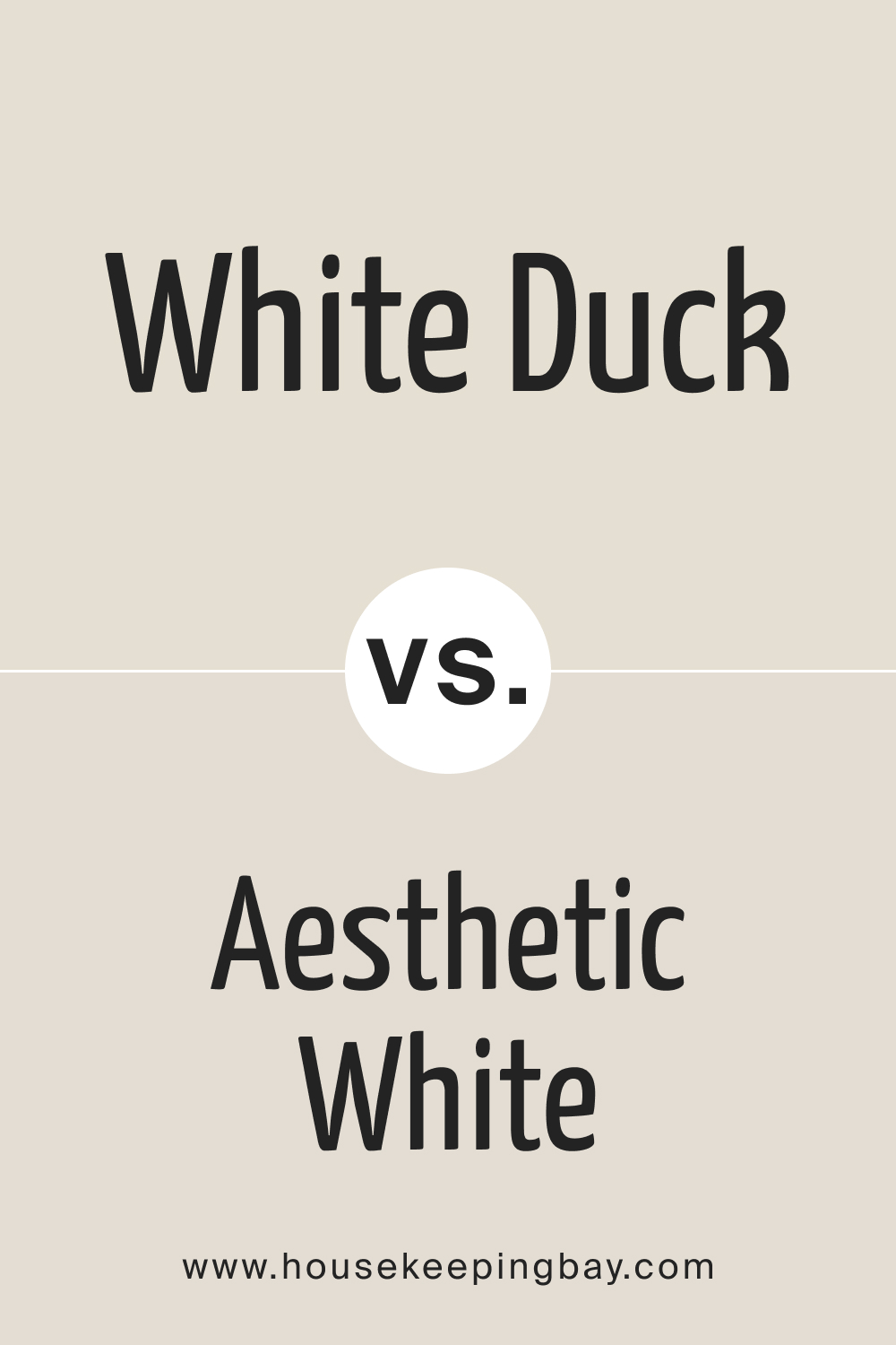 SW White Duck vs Aesthetic White SW 7035