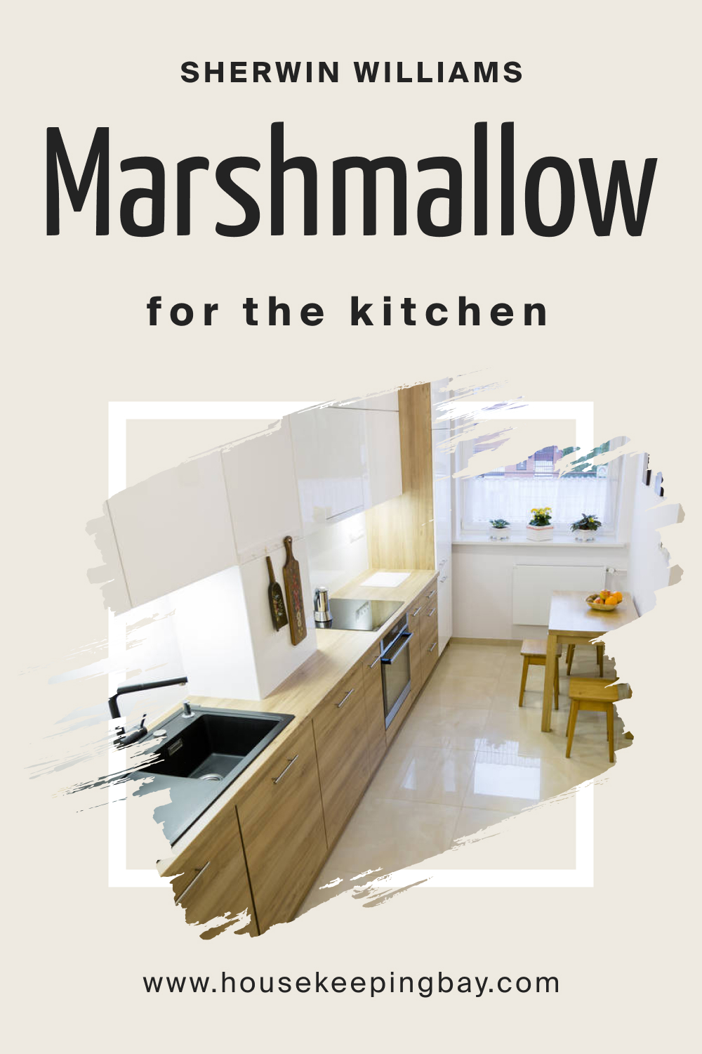 Sherwin Williams. SW Marshmallow For the Kitchen