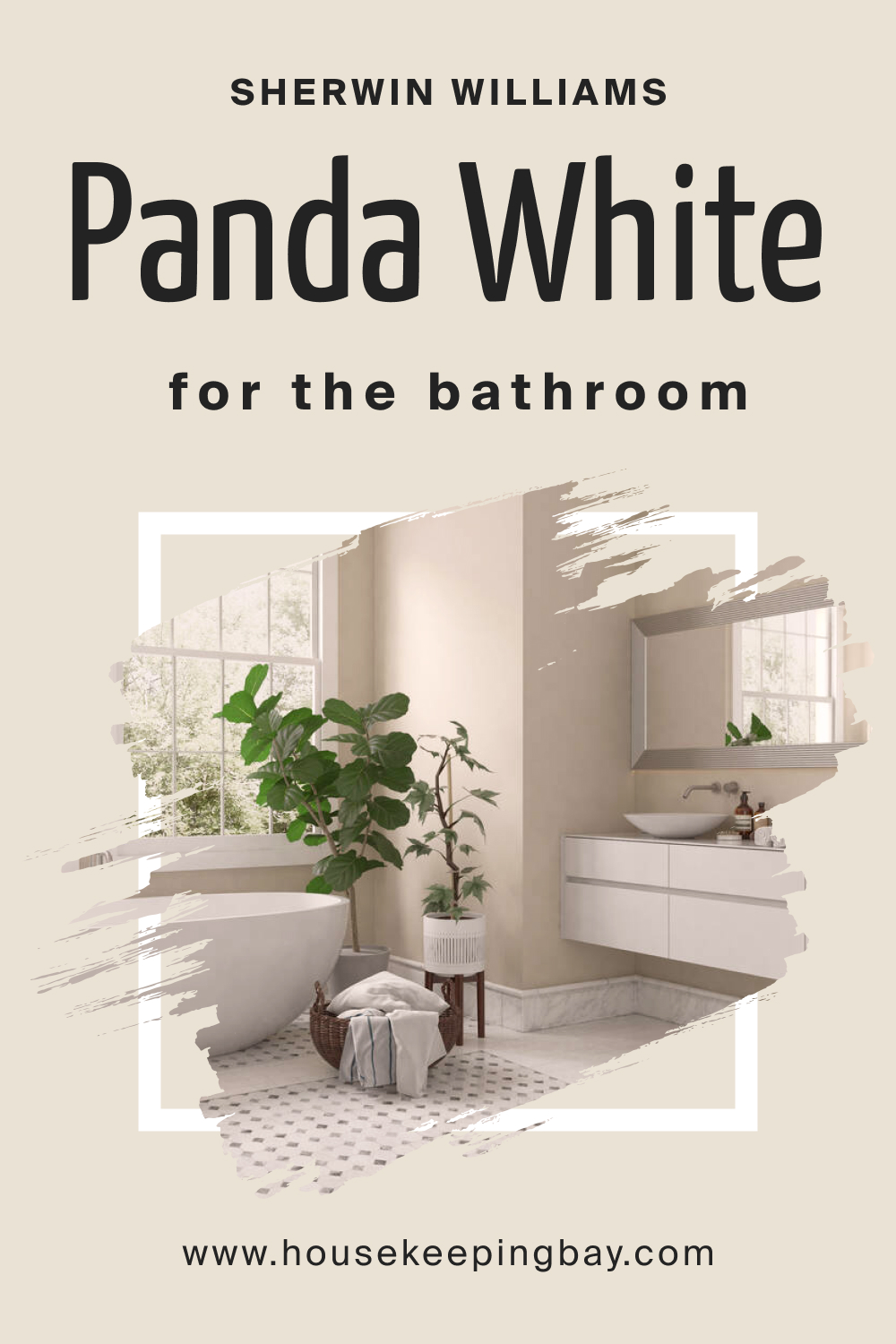 Sherwin Williams. SW Panda White in the Bathroom