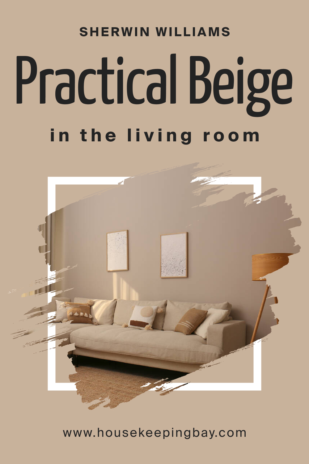 Sherwin Williams. SW Practical Beige In the Living Room