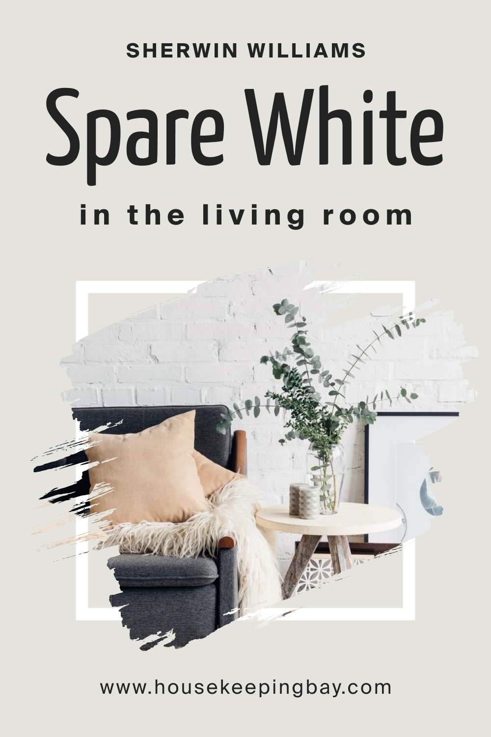 Sherwin Williams. SW Spare White In the Living Room