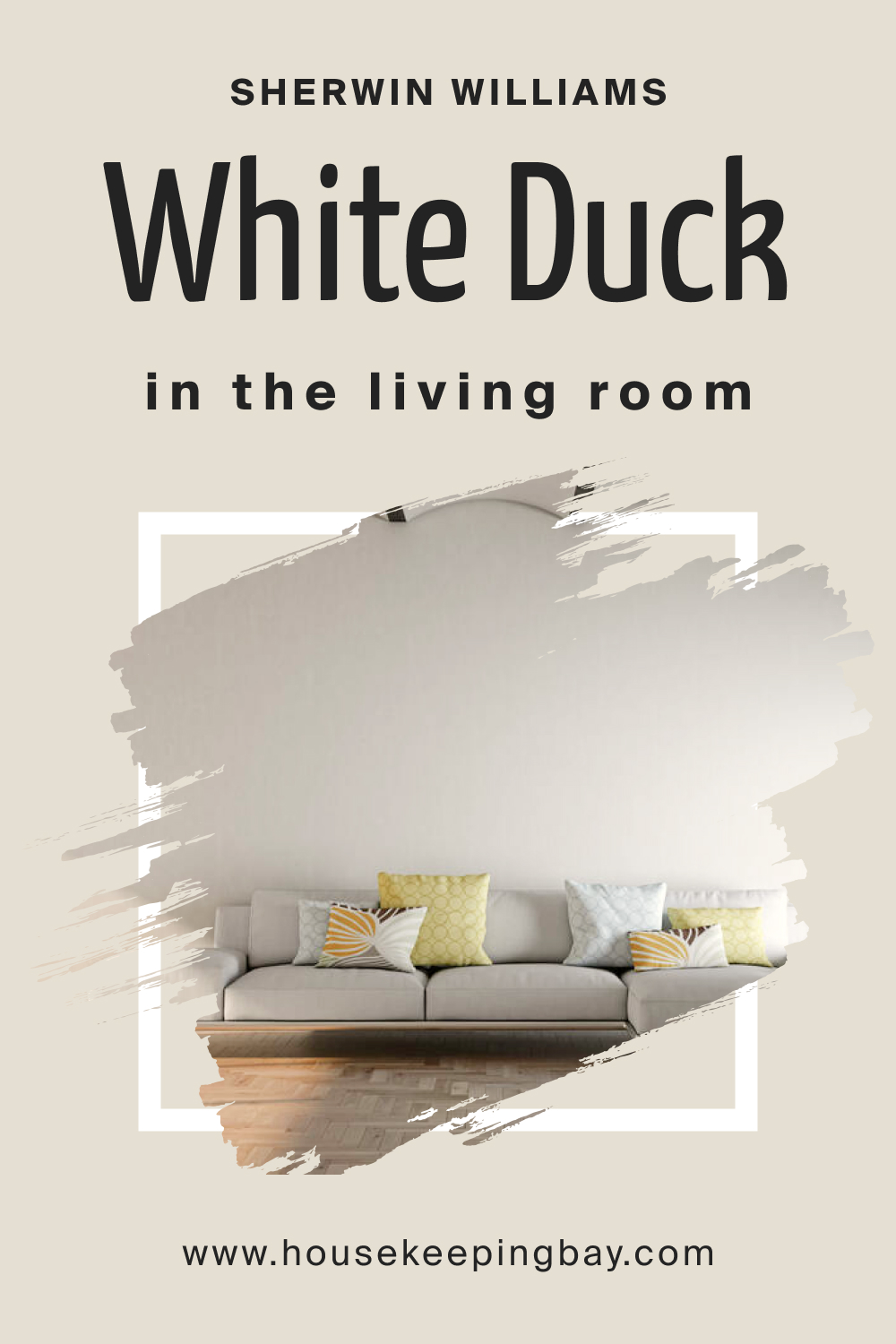 Sherwin Williams. SW White Duck In the Living Room