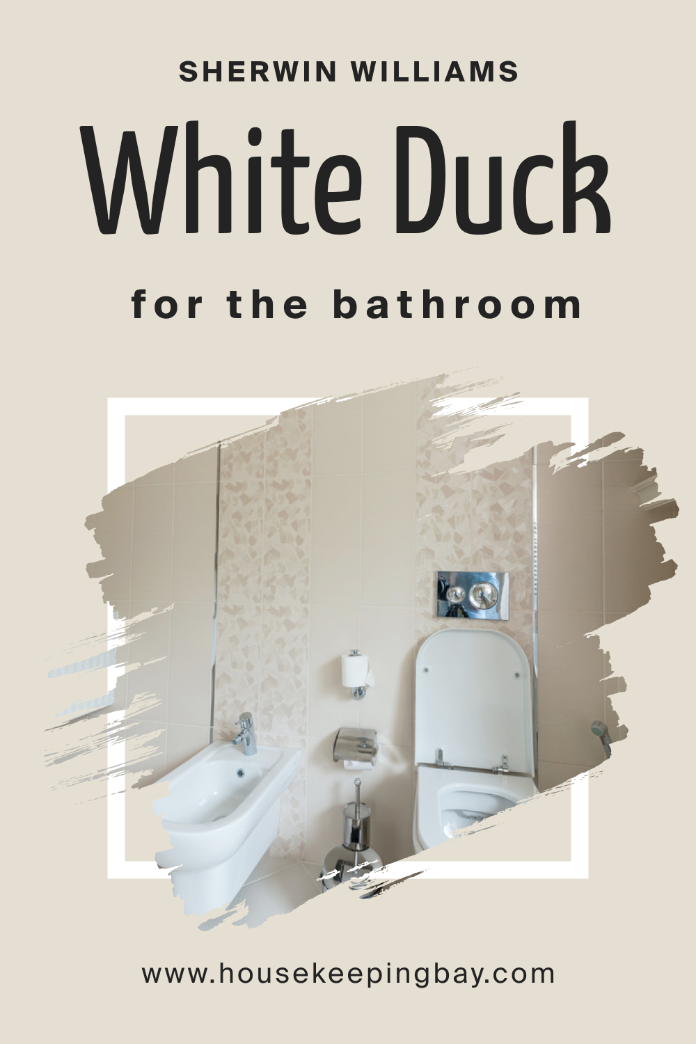 Sherwin Williams. SW White Duck in the Bathroom