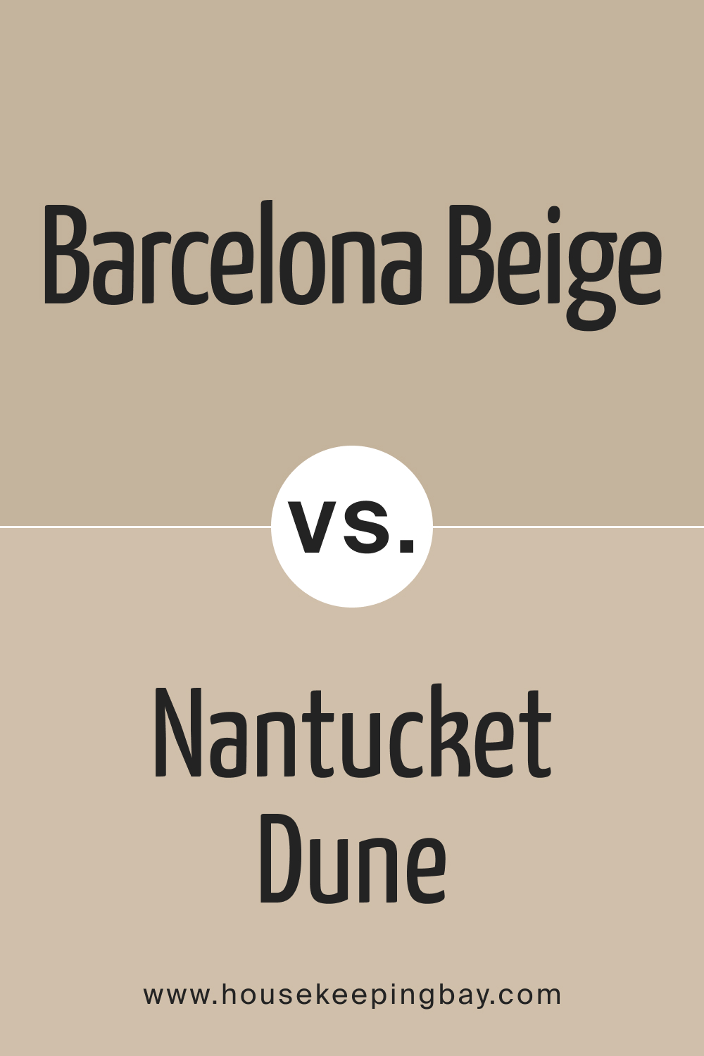 Barcelona Beige vs Nantucket Dune
