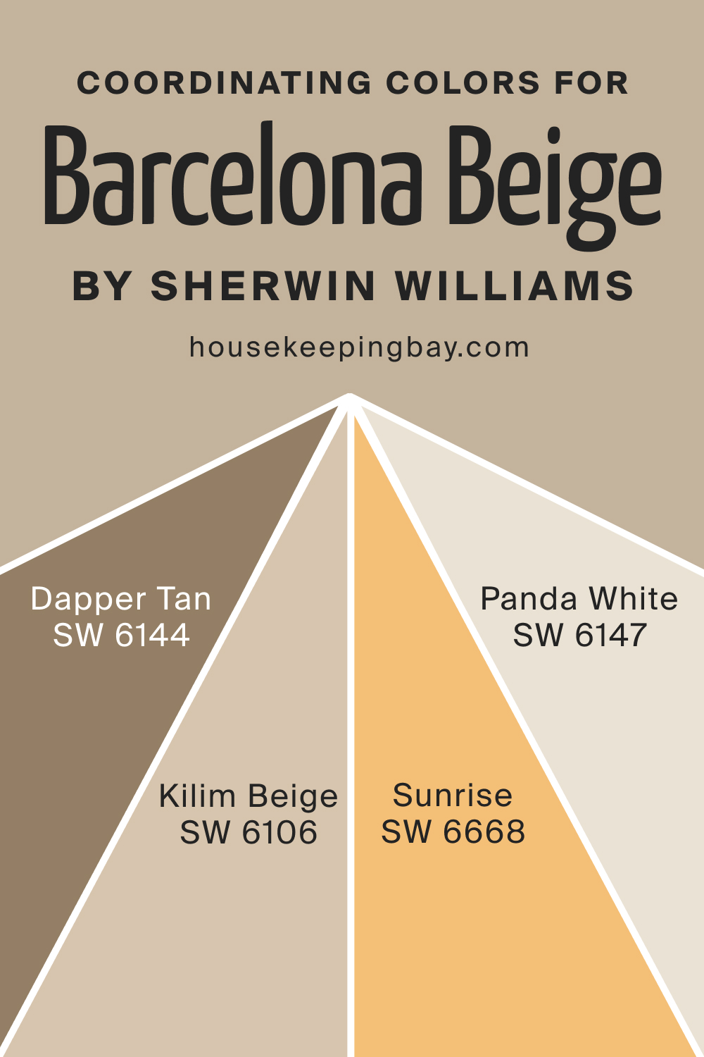 Coordinating Colors for Barcelona Beige by Sherwin Williams