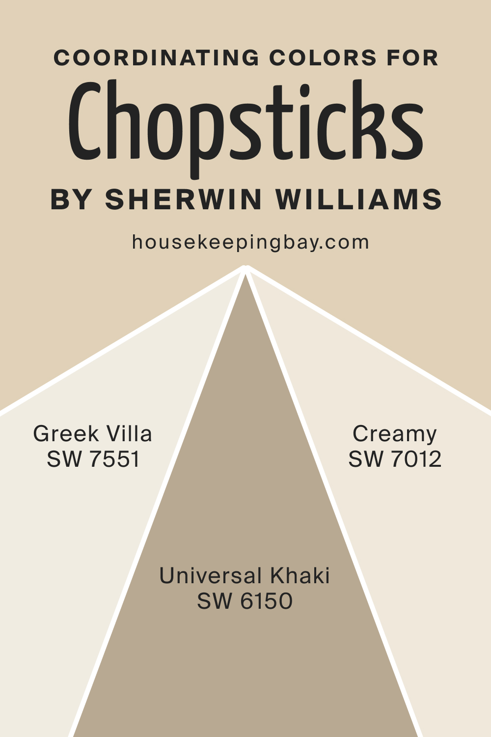 Coordinating Colors for SW Chopsticks by Sherwin Williams