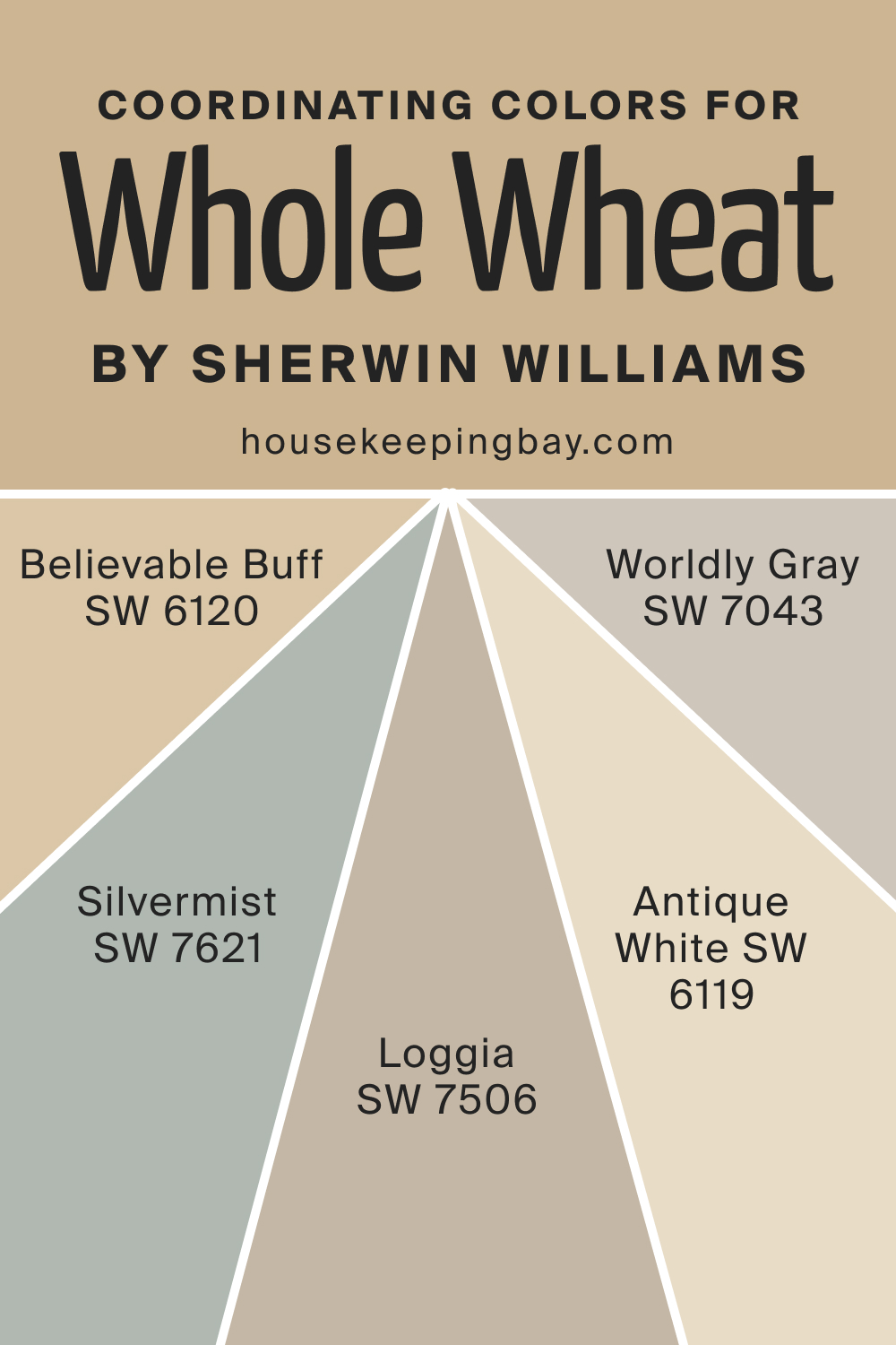 Coordinating Colors for SW Whole Wheat by Sherwin Williams