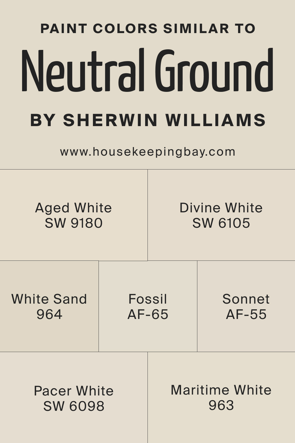 Paint Color Similar to Neutral Ground by Sherwin Williams