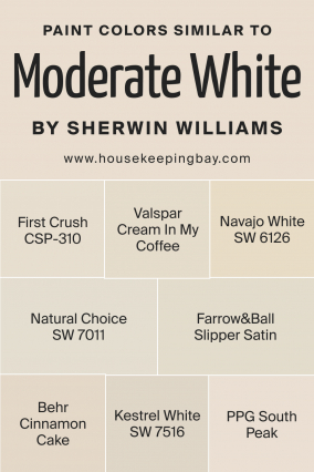 Moderate White SW 6140 Paint Color by Sherwin-Williams - Housekeepingbay