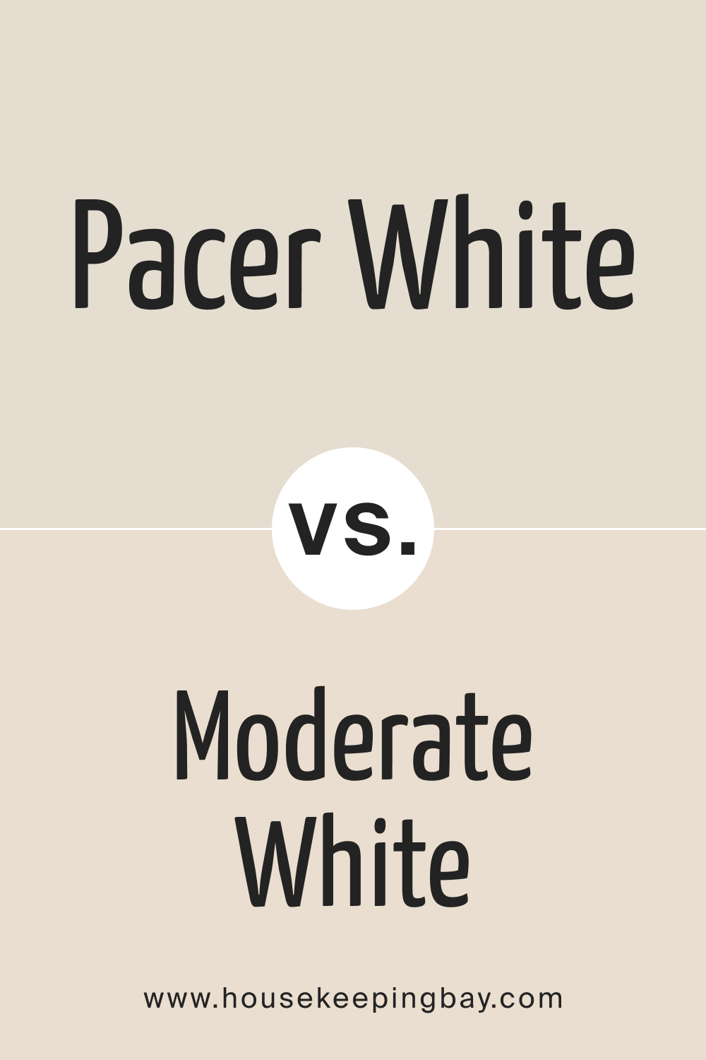 SW Pacer White vs Moderate White SW 6140