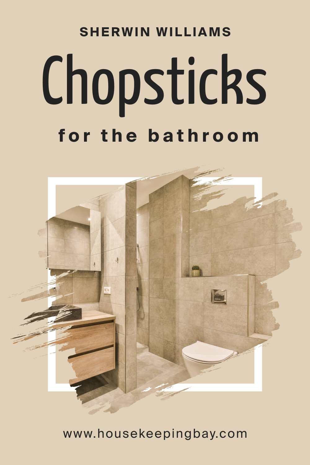 Sherwin Williams. SW Chopsticks in the Bathroom