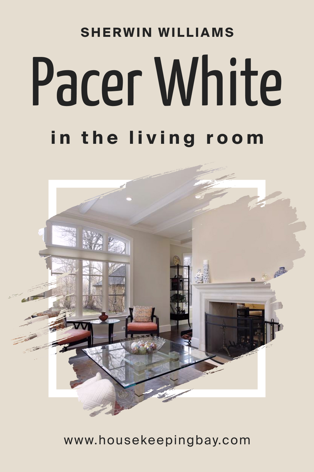 Sherwin Williams. SW Pacer White In the Living Room