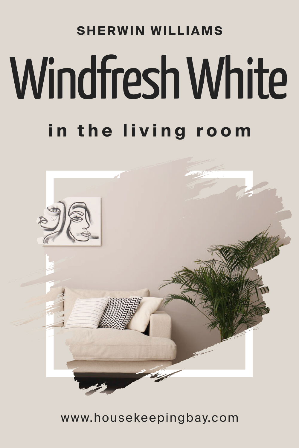 Sherwin Williams. SW Windfresh White In the Living Room