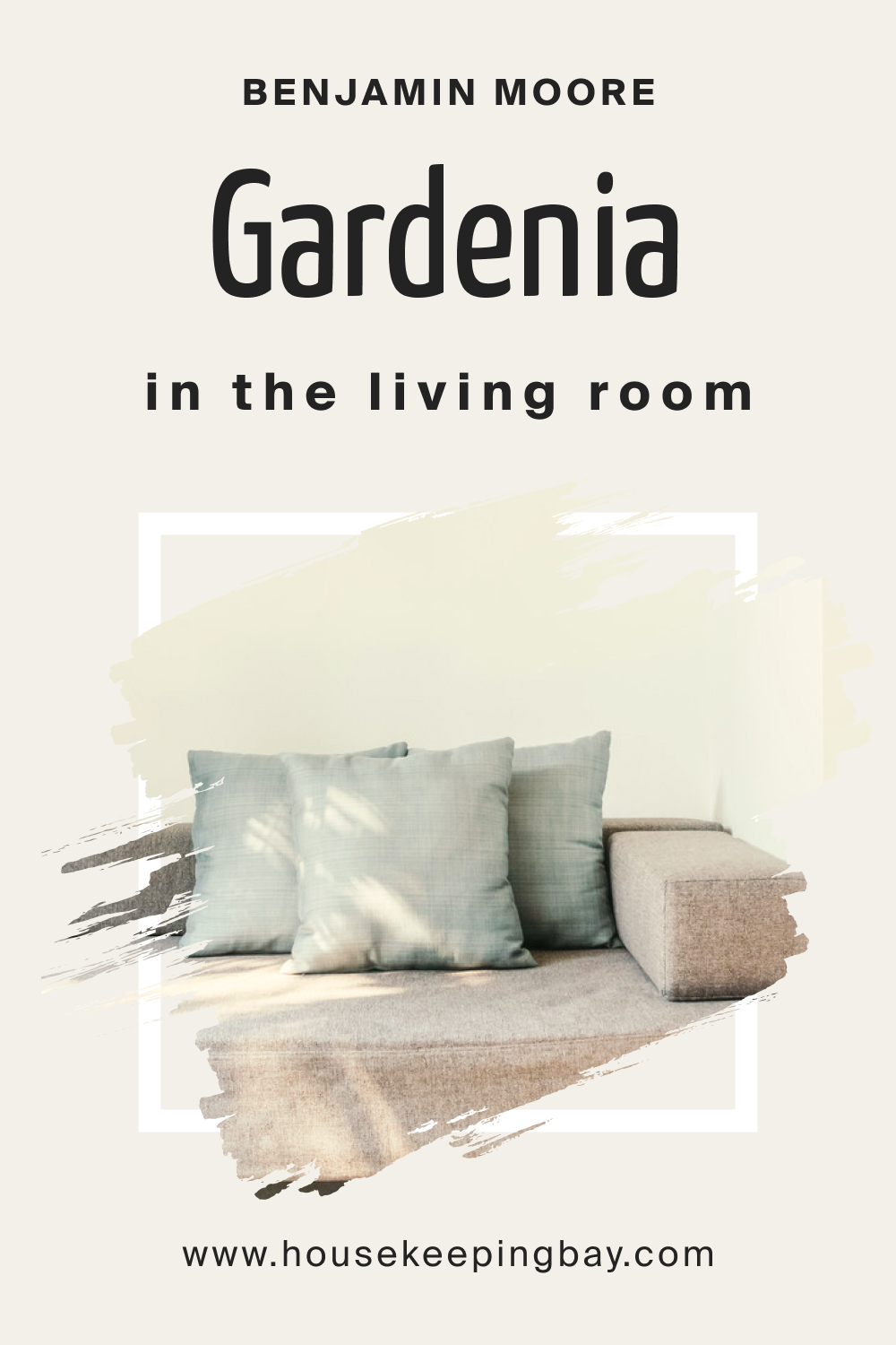 Benjamin Moore. Gardenia AF 10 in the Living Room