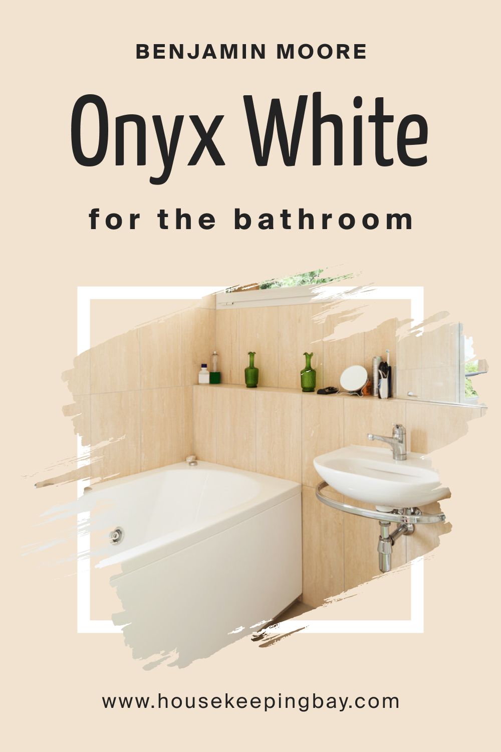 Benjamin Moore. Onyx White OC 74 for the Bathroom