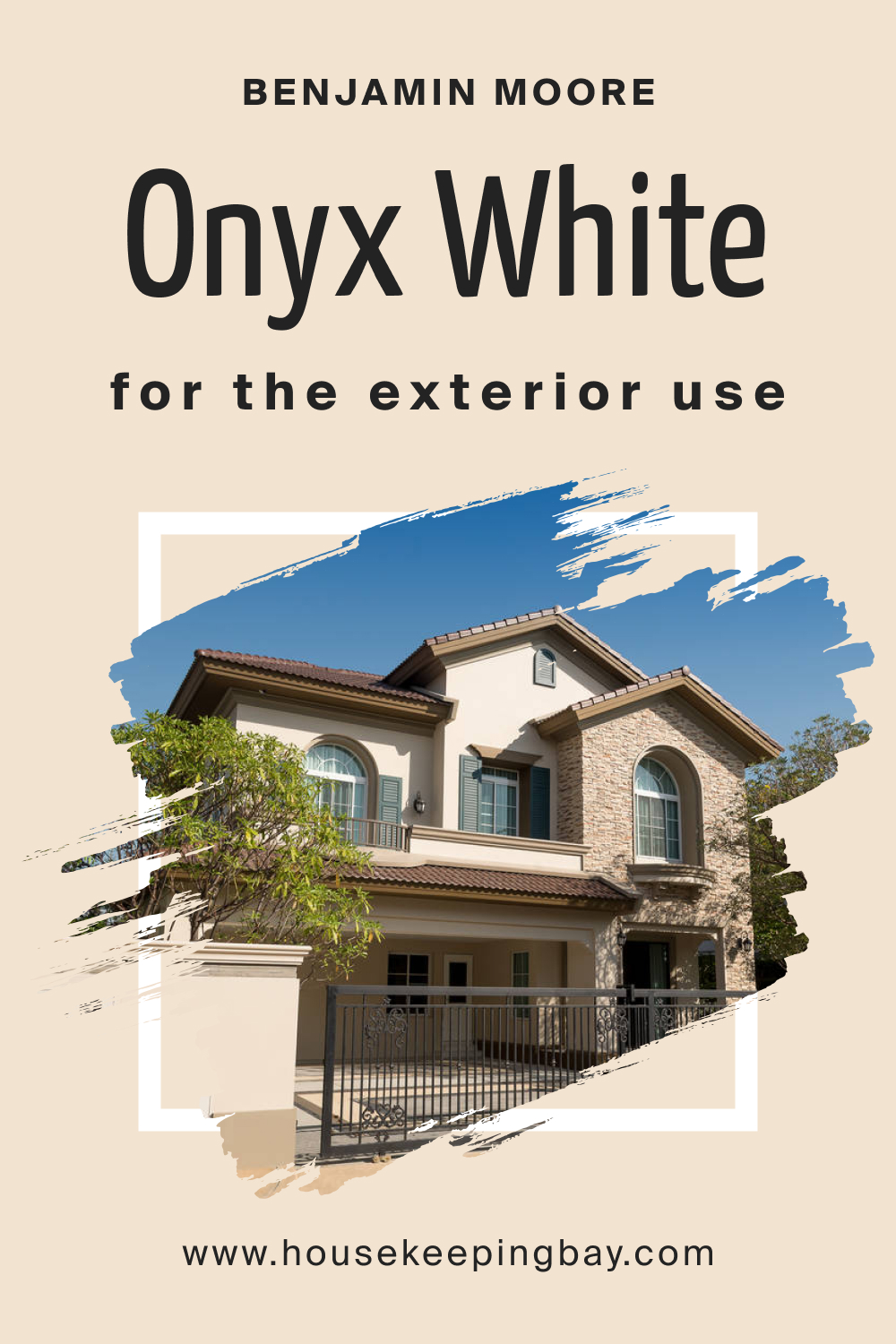Benjamin Moore. Onyx White OC 74 for the Exterior Use