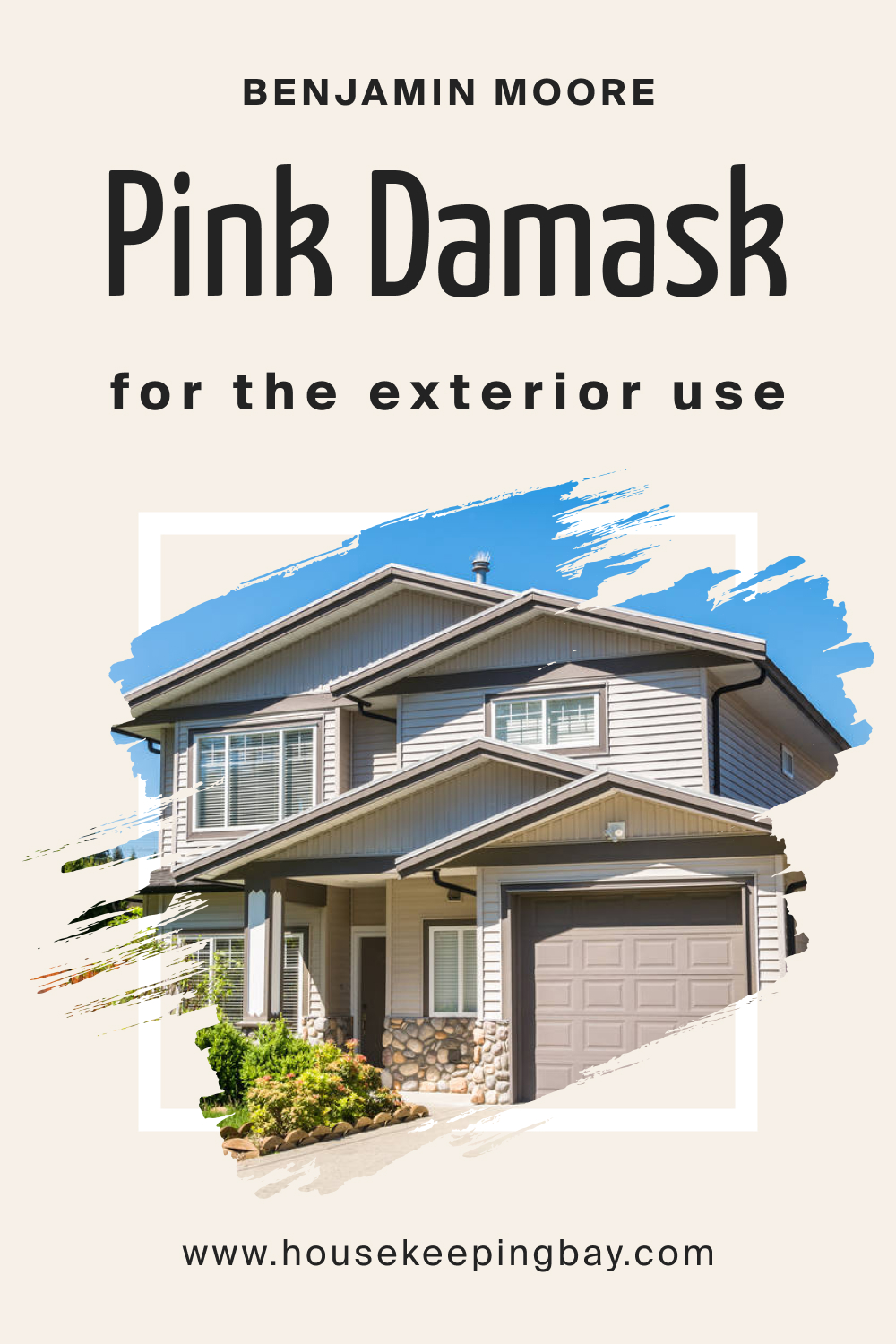Benjamin Moore. Pink Damask OC 72 for the Exterior Use