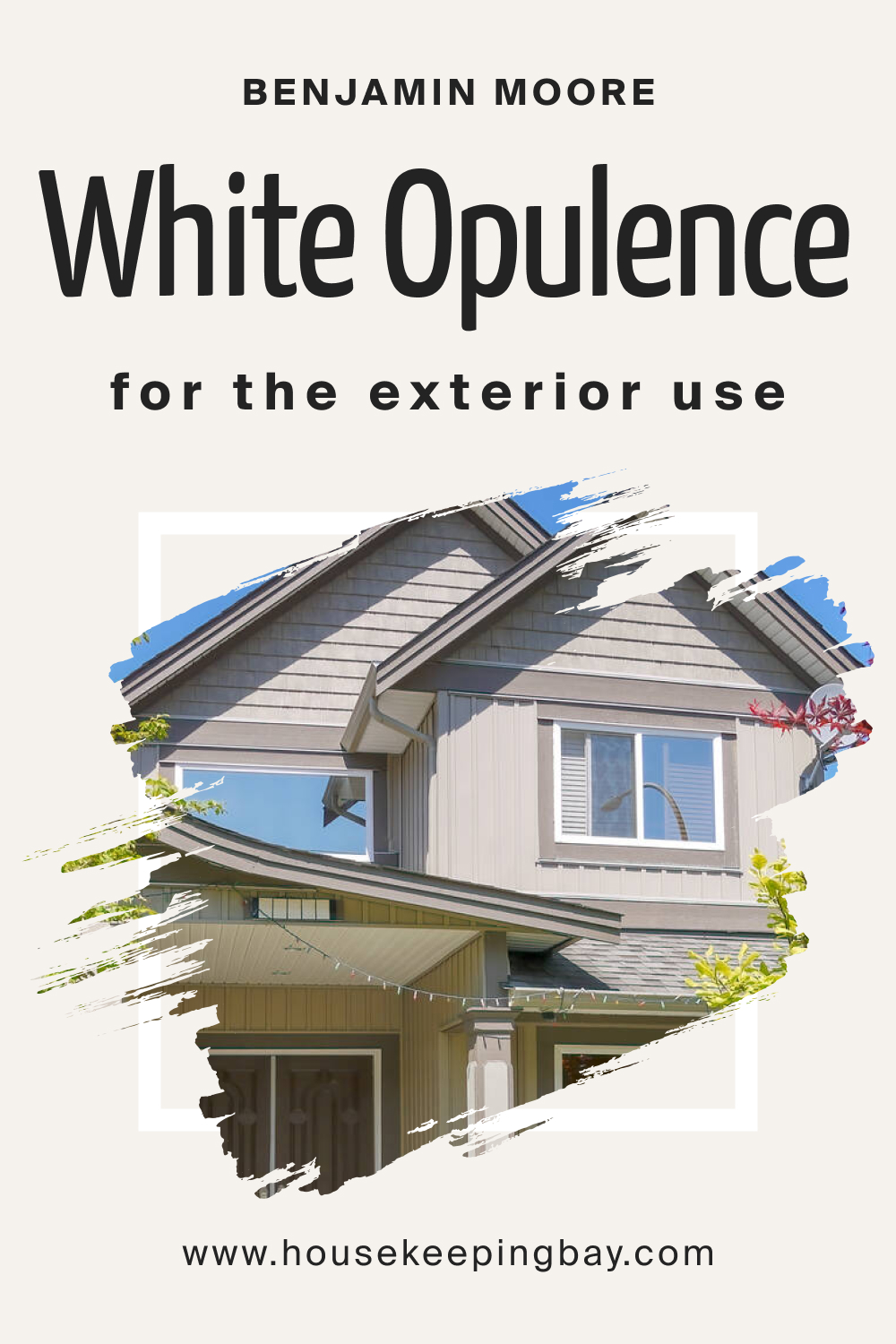 Benjamin Moore. White Opulence OC 69 for the Exterior Use
