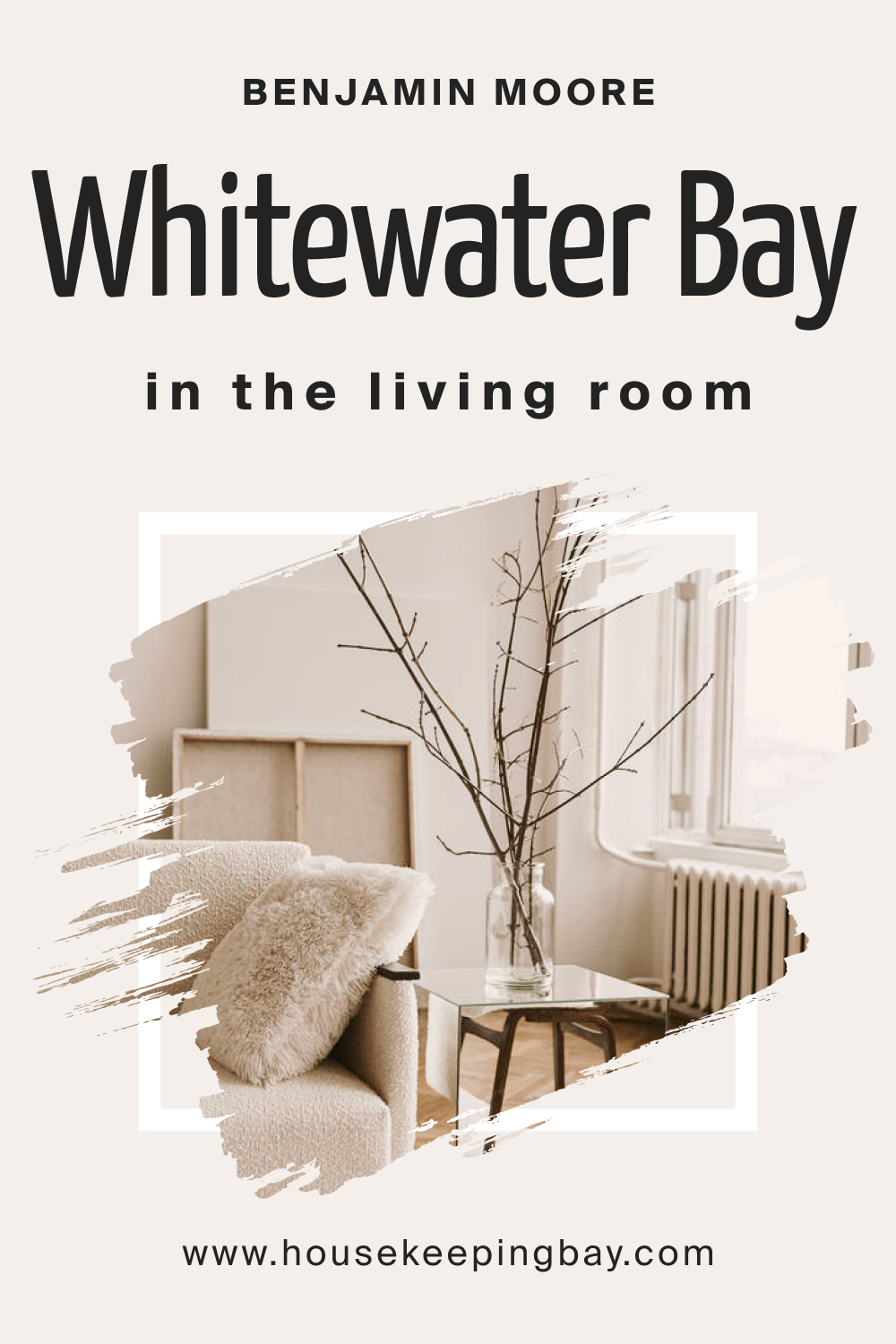 Benjamin Moore. Whitewater Bay OC 70 in the Living Room