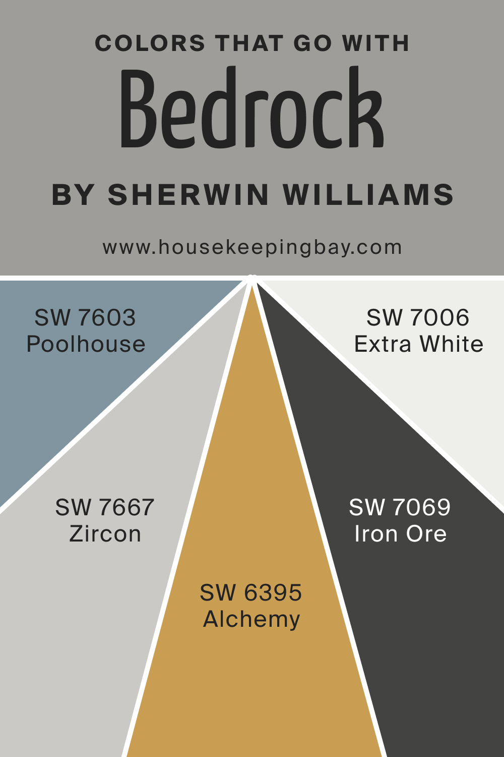 Colors that goes with SW 9563 Bedrock by Sherwin Williams