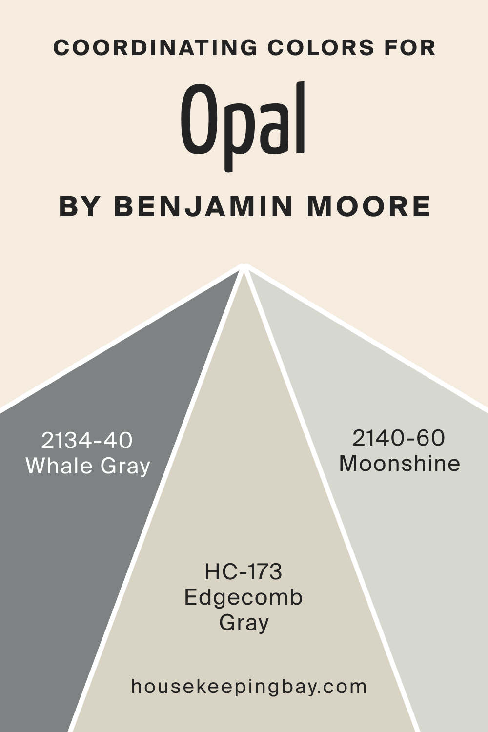 Coordinating Colors for Opal OC 73 by Benjamin Moore