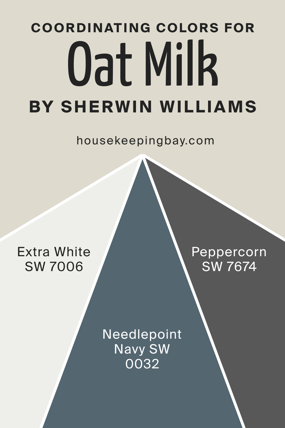 Coordinating Colors for SW 9501 Oat Milk by Sherwin Williams